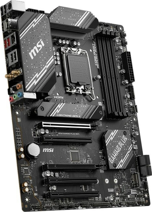 Matična plošča MSI B760 GAMING PLUS WIFI, ATX, LGA1700, DDR5, Wi‑Fi 6E, črna
