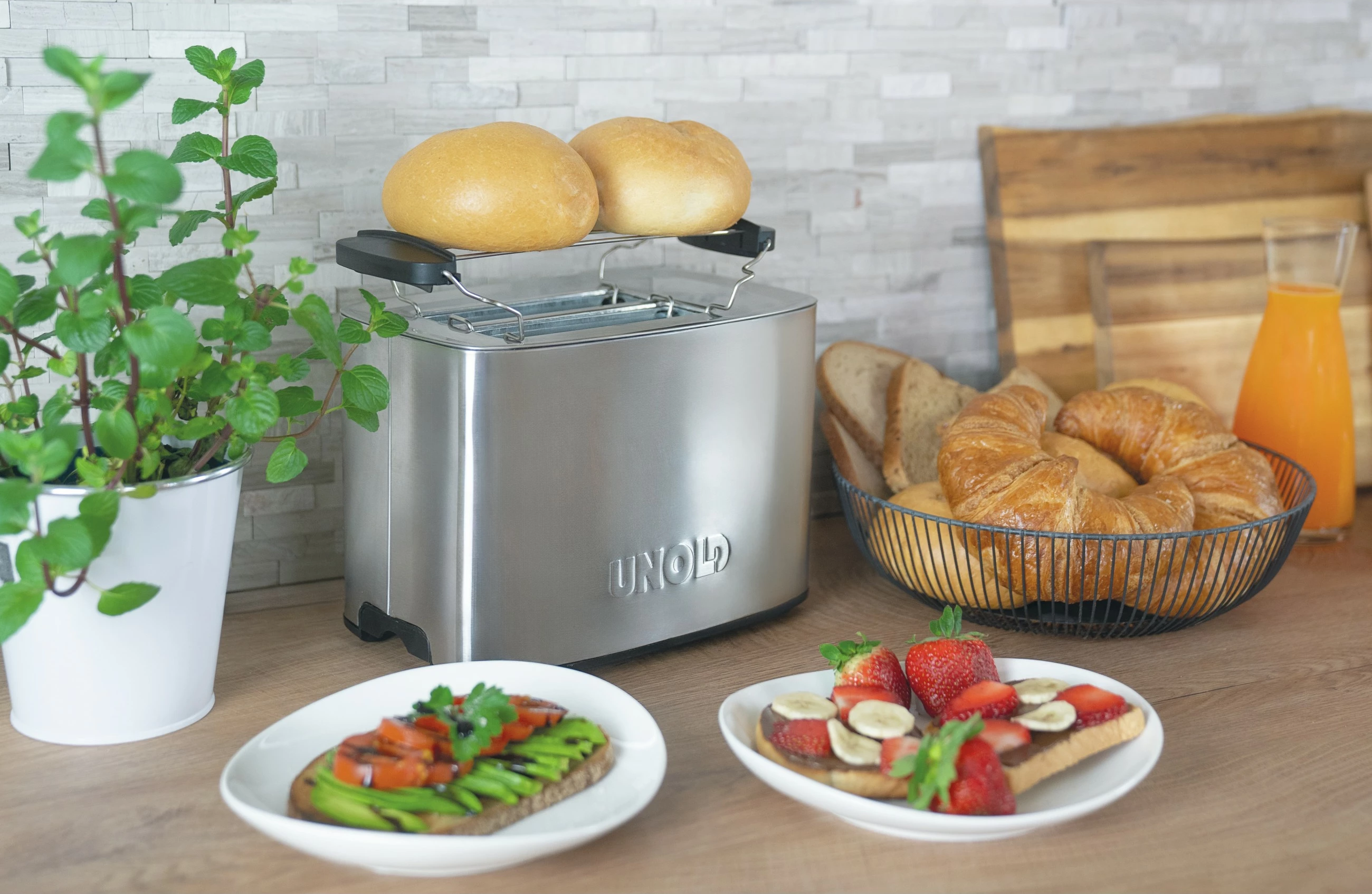 Toaster, 2 rezini, Inox UNOLD Thommy Toaster, 2 rezini, Inox UNOLD Thommy