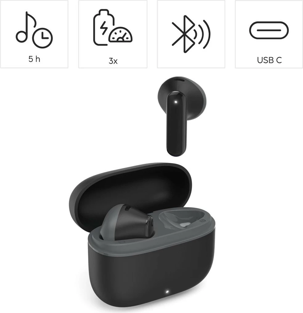 Brezžične slušalke True Wireless Freedom Light II Hama, Bluetooth 5.3, črne
