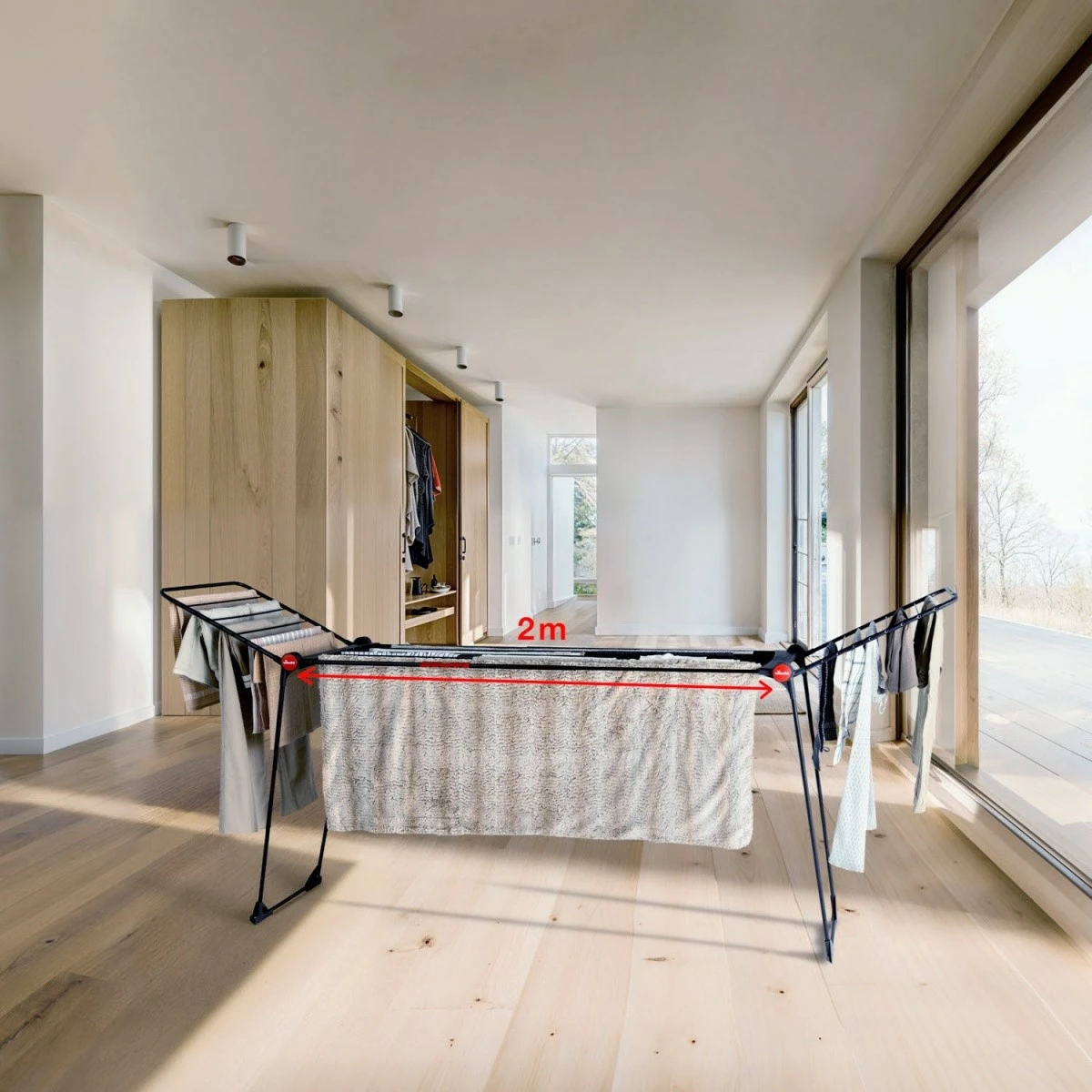 Sušilnik perila Vileda Infinity FLEX Ultimate, 30 m, črn