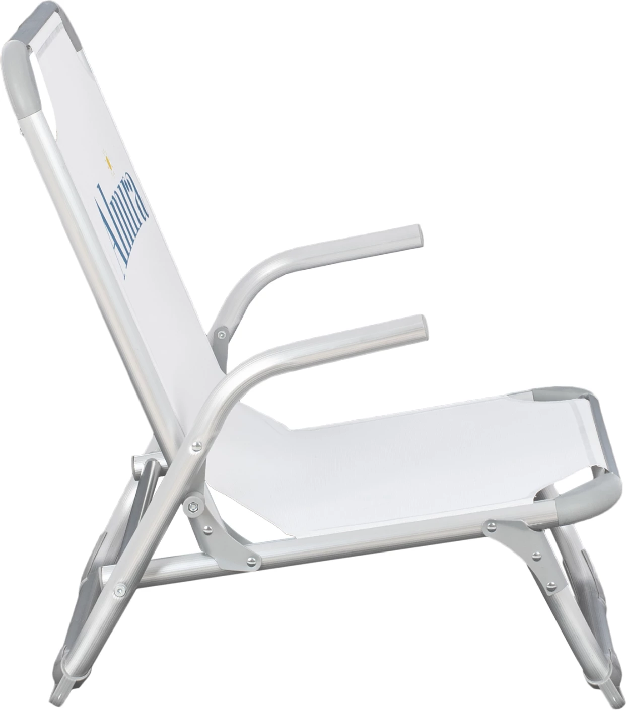 Stol za plažo FH5053.03 težki tip bel aluminij 56x70x66 cm