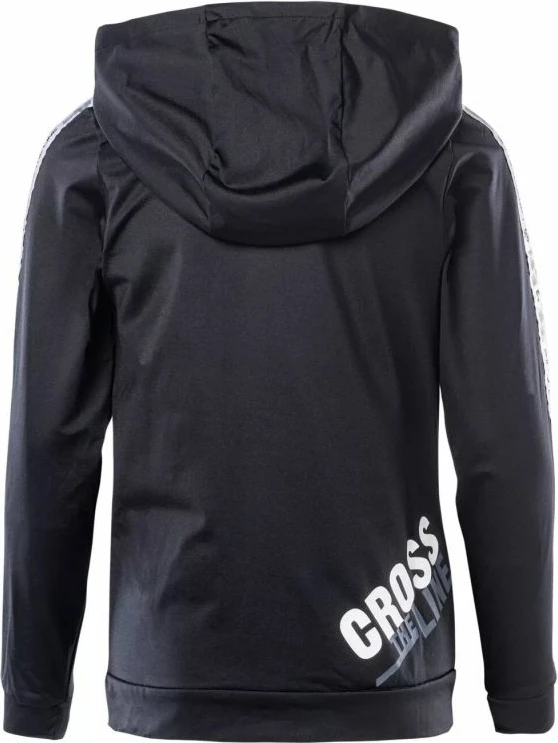 Duks z kapuco Cross The Line Okane III Jr, IQ, črn, otroški