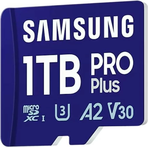 MicroSD kartica Samsung PRO Plus 1 TB z SD-adapterjem, modra