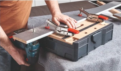 Set stiskal Bessey Schnellspanner-Systainer STC-S-MFT, plastična škatla, črna