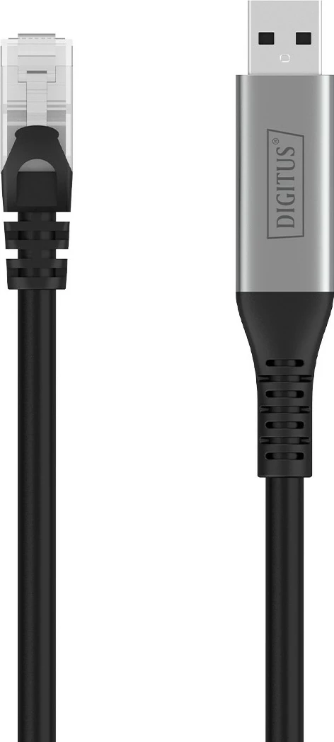 Kabel USB 3.2 v RJ45, Cat6a, 3 m, 1 Gbit/s, črn, Digitus