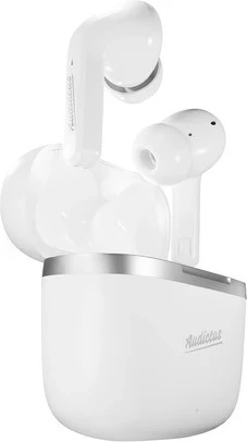 Brezžične slušalke z aktivnim dušenjem šuma Audictus Dopamine ANC TWS, bele
