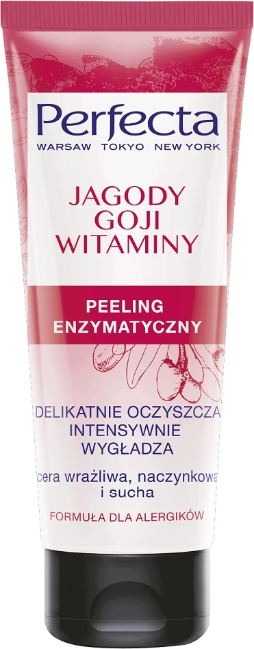 Enzimski piling za obraz Perfecta Goji Berries & Vitamins, za ženske, 75 ml