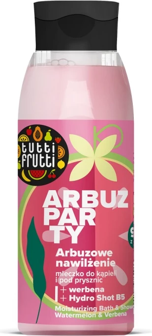 Kopelno in tuš mleko z dišavo lubenice in verbene Farmona Tutti Frutti, 400 ml
