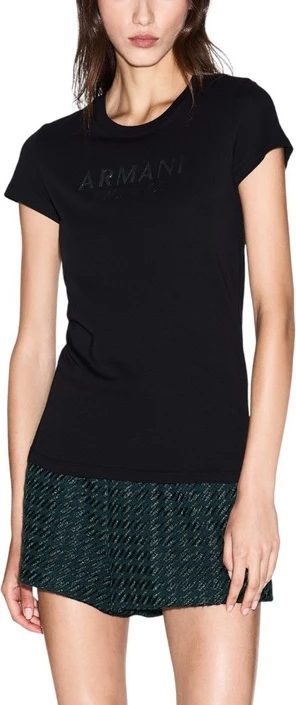 Majica Armani Exchange, ženska, črna