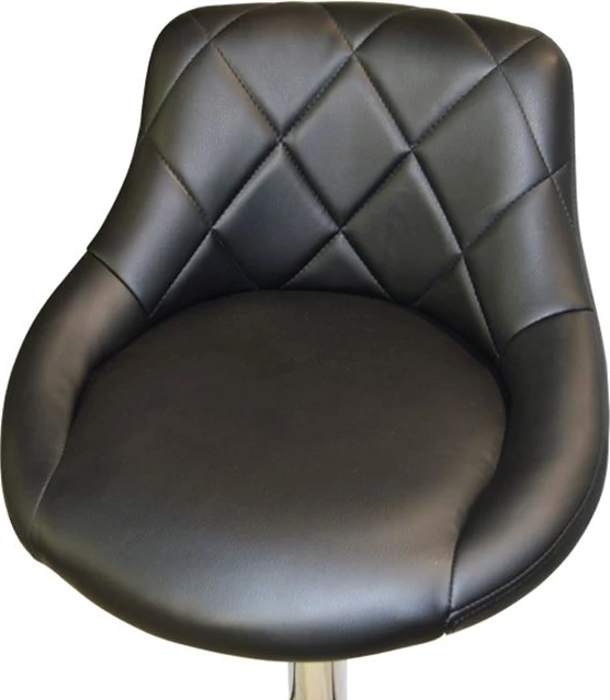 Barski stol Rose FH204.01 z dvižnim plinom in črnim PU 47x40x104cm, set 2 kosov