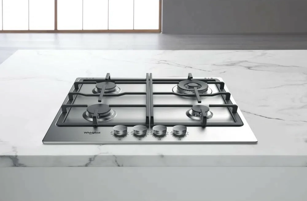 Plinska kuhalna Whirlpool TGML661IXR, 4 gorilniki, inox