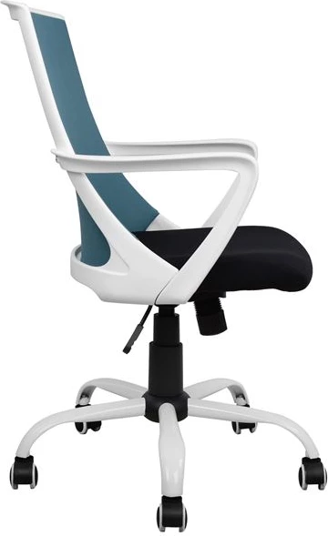 Pisarniški stol FH1053.06 Modra z mrežo in kovinsko osnovo 58x59x103 cm