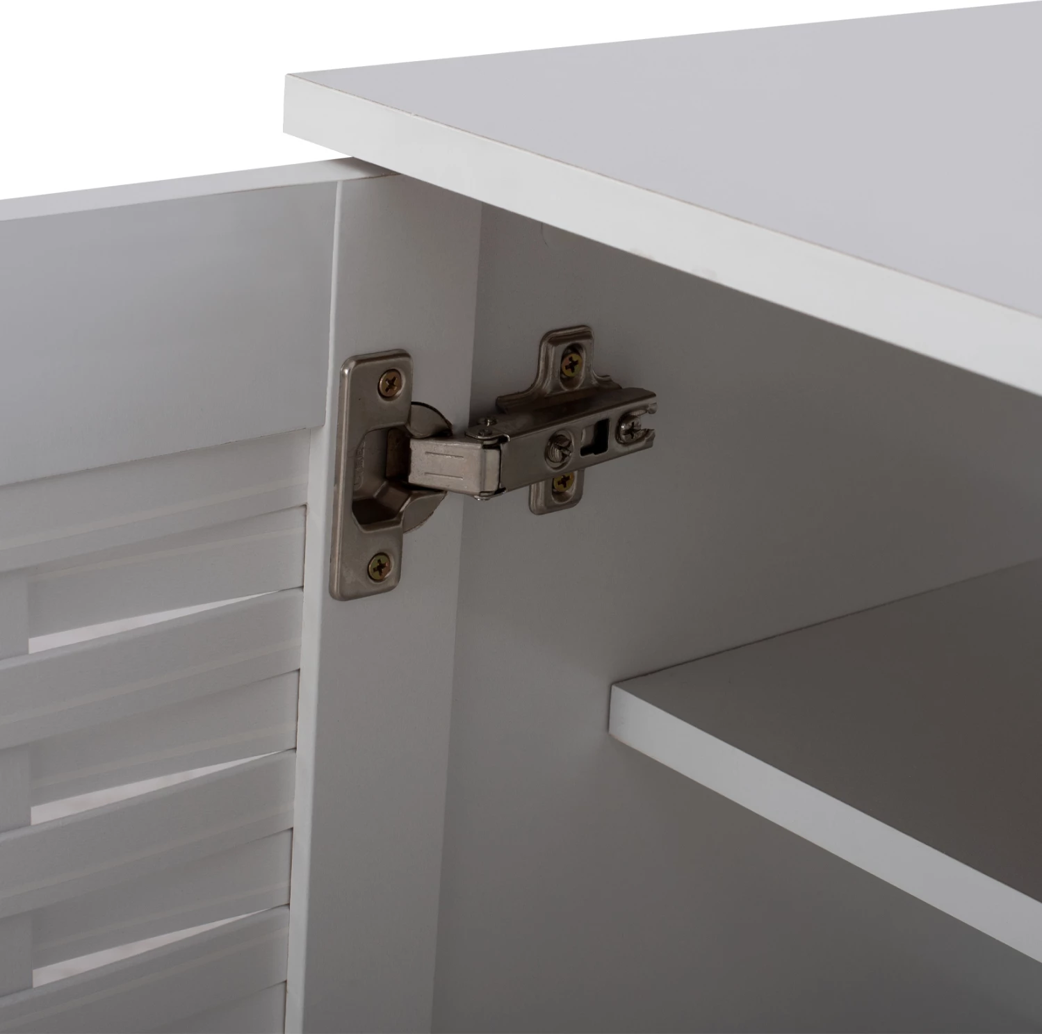 Omara za čevlje Cassiope melamin bela z nogami 77Χ34Χ67.5 cm