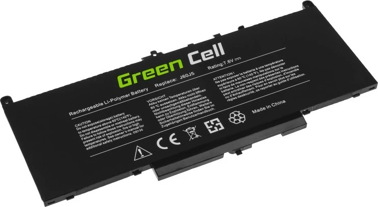 Baterija Green Cell DE135 za Dell Latitude E7270/E7470, 5800mAh, 7.6V, črna