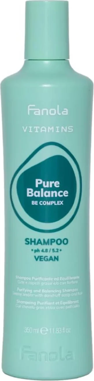 Veganski šampon za lase Fanola Vitamins Pure Balance, unisex, 350 ml