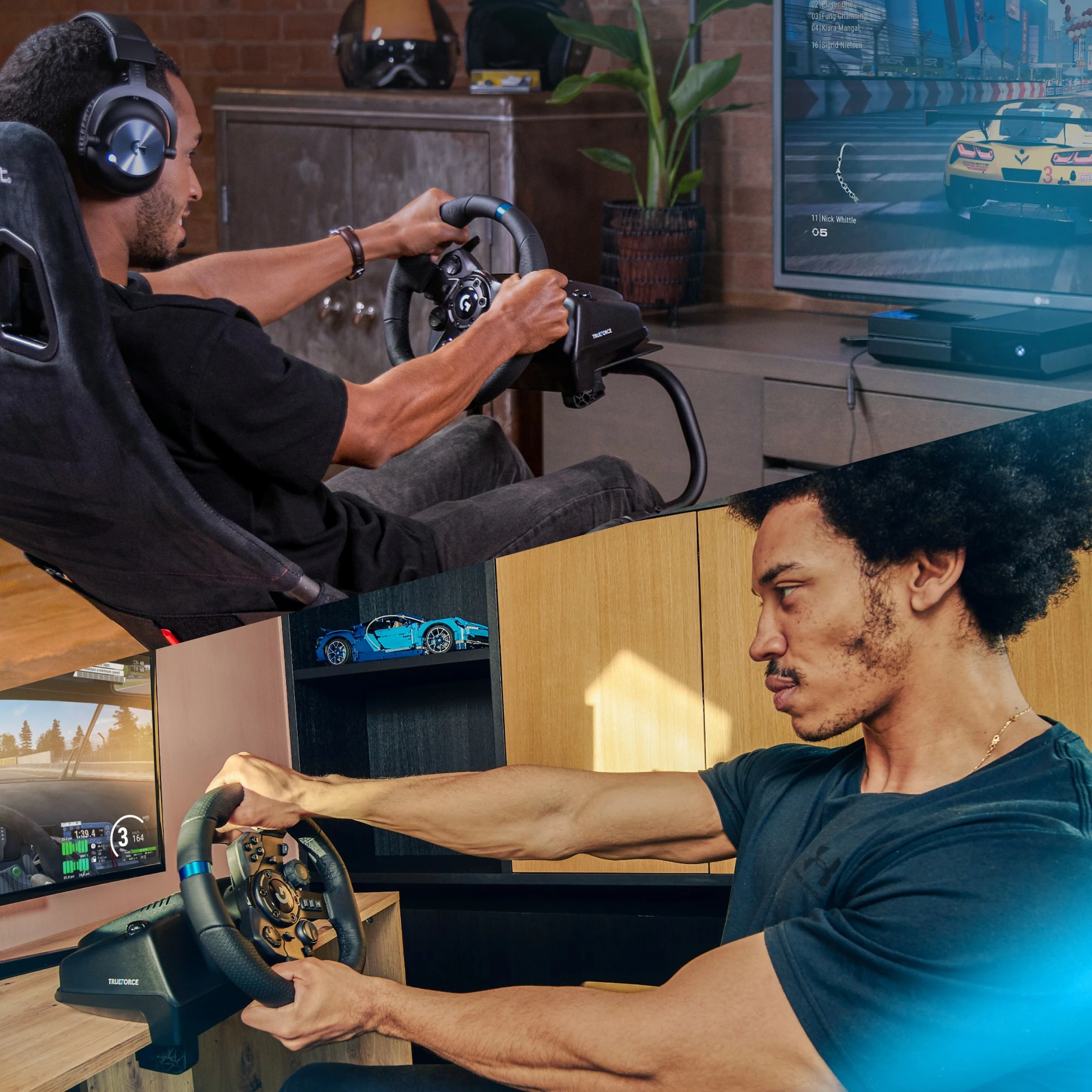 Dirkalni volan in pedala Logitech G923 za Xbox X|S, Xbox One in PC, 900°, črn