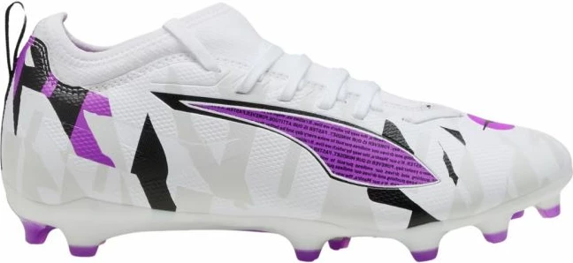 Futbalske kopačke za otroke, bele in vijolične, Puma