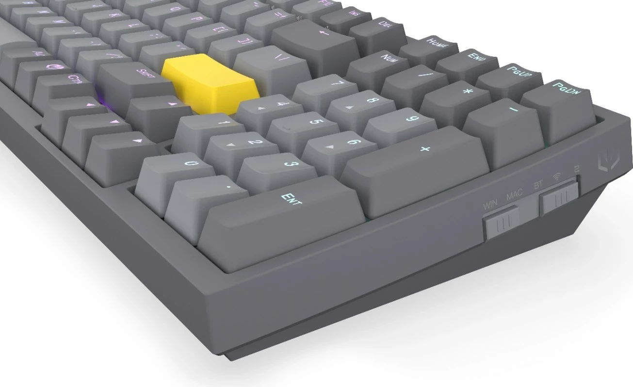 Mehanska tipkovnica Celeris 1800 Endorfy, RGB, brezžična, 96%, siva