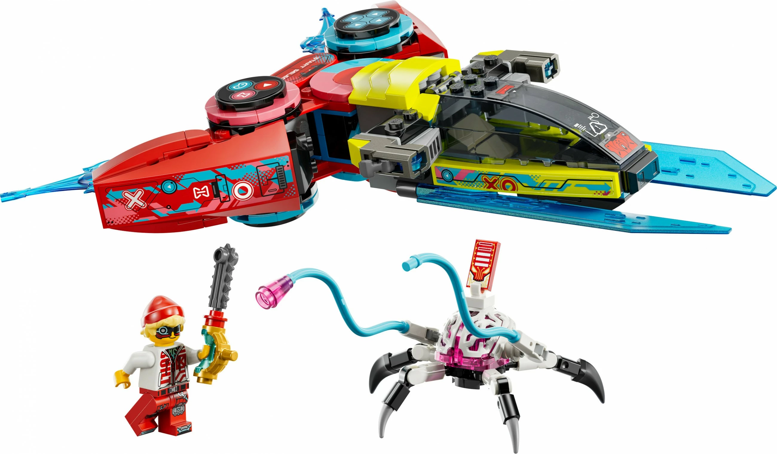 Gradbeni set DREAMZzz Cooper's Gaming Controller Jet LEGO 71489, 266 delov, večbarven