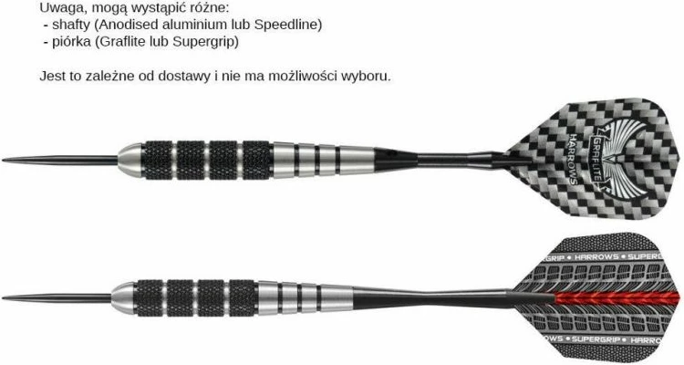 Rekreativne/športne puščice Harrows, črne