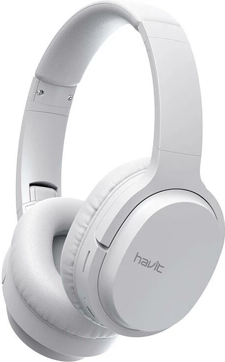Slušalke čez uho, brezžične, Bluetooth 5.1, mikrofon, bele Havit I62