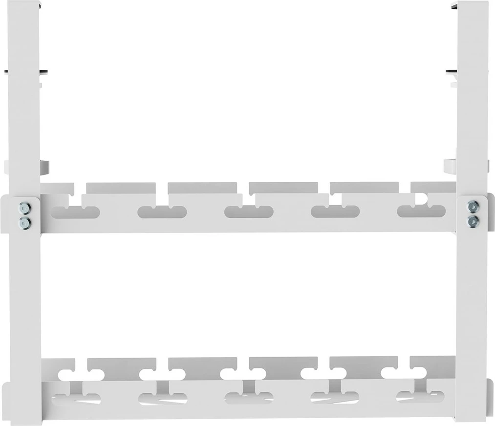 Organizator kablov pod mizo Maclean MC-104 W, 2 nivoja, jeklo, bel