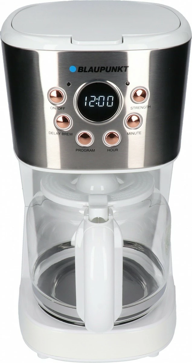 Kavni aparat s filtrom Blaupunkt CMD802WH, 1,5 L, 900 W, bel/srebrn