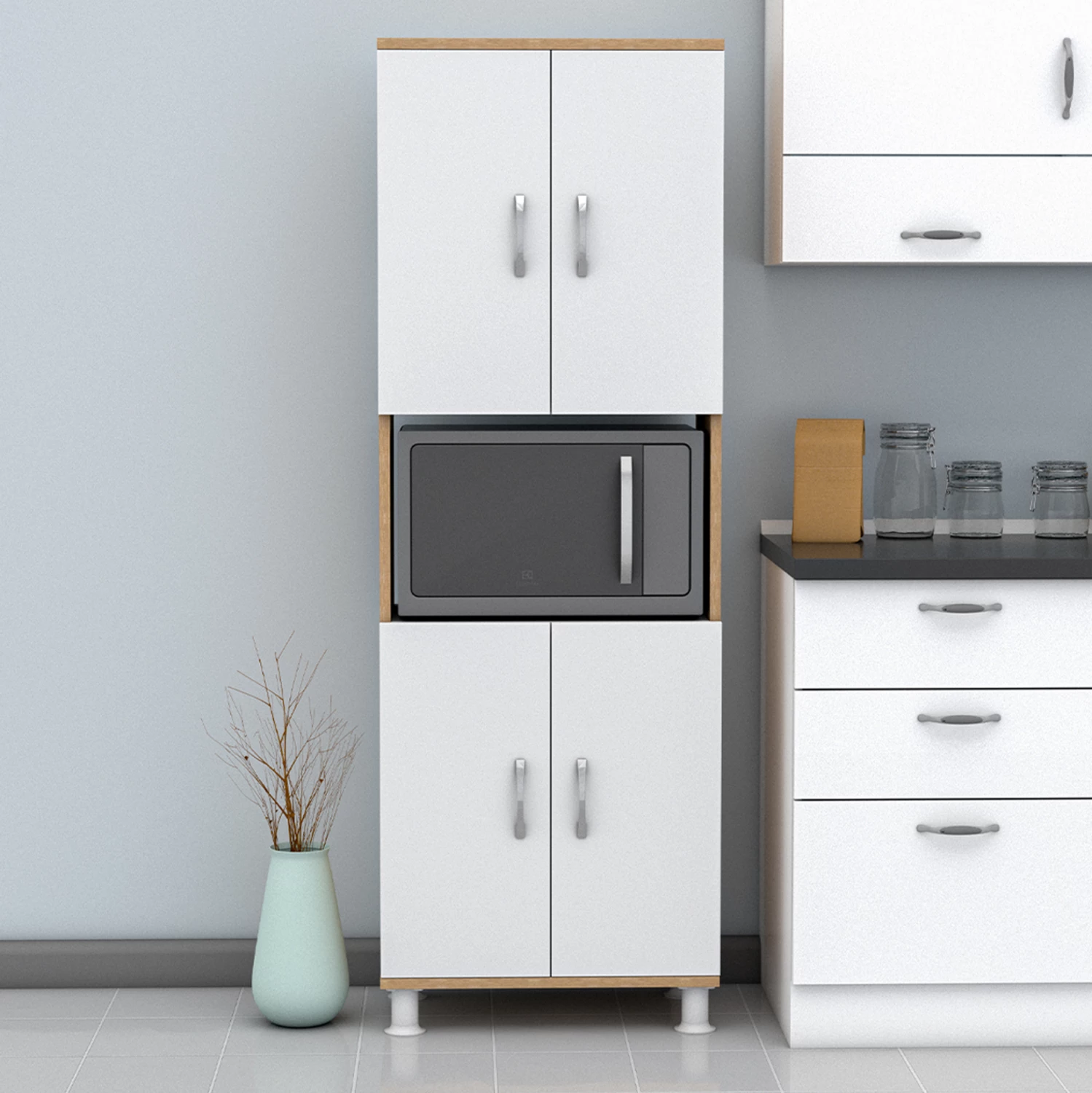 Kuhinjsko pohištvo/omara RAD FH18196.03 melamin v sonoma-beli 56x32x165H cm