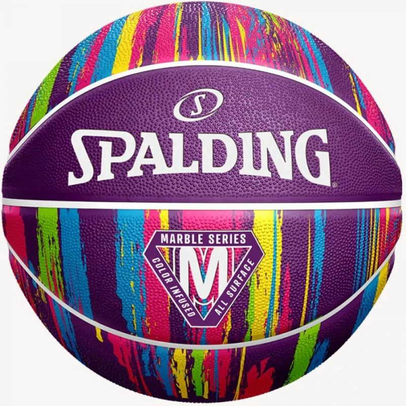 Basketball žoga Spalding Marble, za vse starosti, vijolična