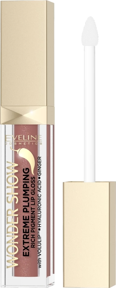 Lesk za ustnice z učvrstitvenim učinkom Eveline Cosmetics Wonder Show Lip Gloss Enhancing Lip Volume 03 English Rose 6,8 ml