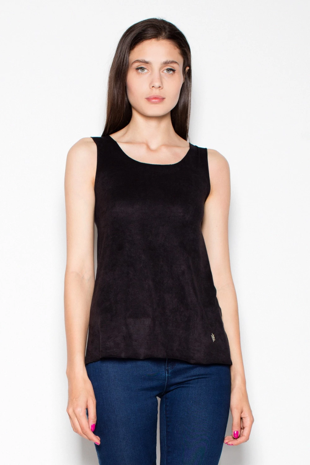 Lahka bluza Venaton 77581, črna