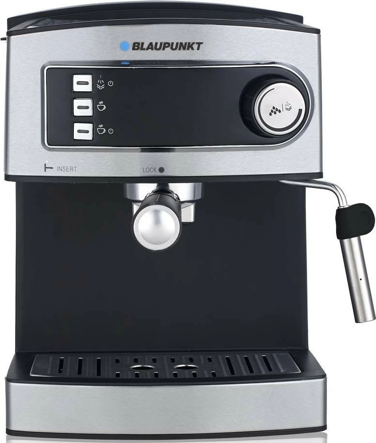 Espresso aparat Blaupunkt CMP301, 1,6 L, 850 W, inox/črn