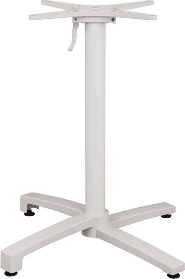 Aluminijasto zložljivo belo mat stojalo s križem 69x69x73-92cm FH459.02