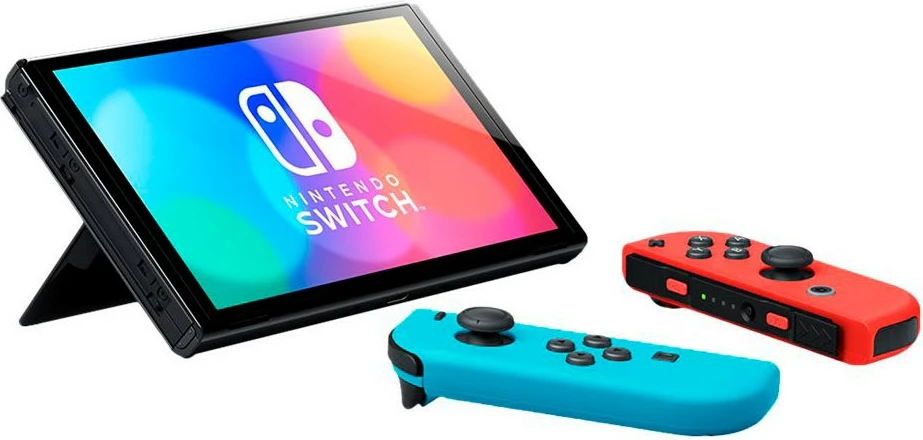 Konzola Nintendo Switch OLED, Nintendo Switch, NVIDIA Custom Tegra, modro, rdeče