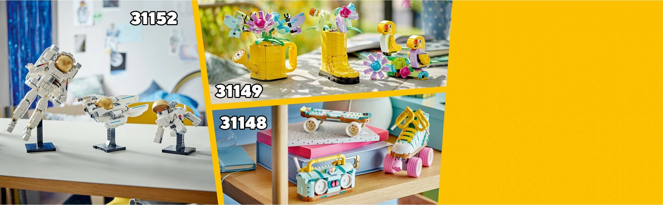 Set za gradnjo LEGO Creator 3in1 31150, 780 kosov, večbarven