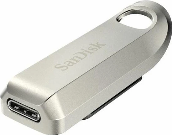 USB ključek 256GB USB-C, SanDisk Ultra Luxe, 400MB/s, srebrn
