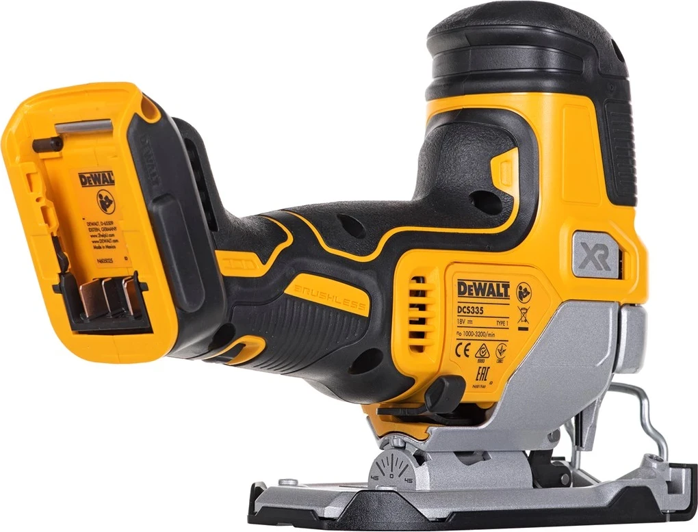 Brezžična žaga DeWalt DCS335N-XJ, rumena