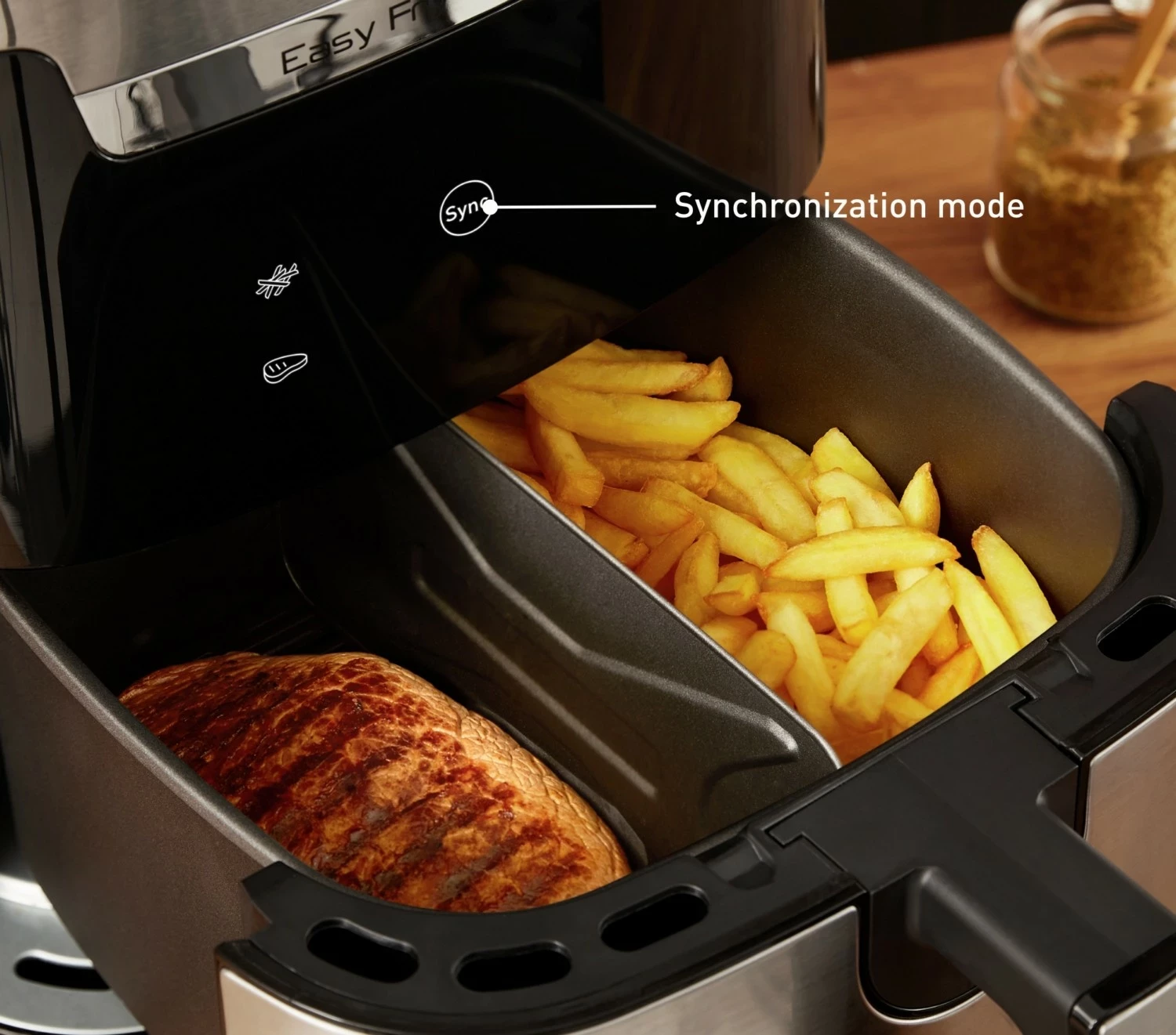 Friteza in žar Easy Fry & Grill XXL, Tefal, 6,5 L, 1830 W, črno-srebrna