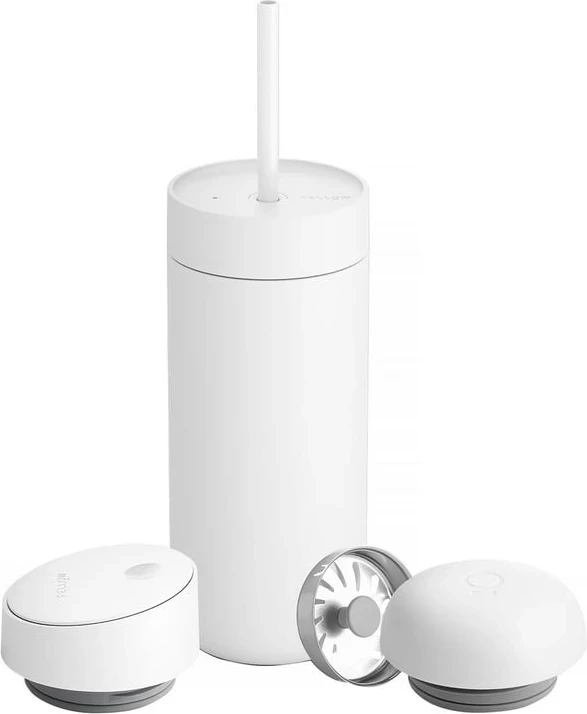 Termos Fellow Carter + 3 pokrovki, 473 ml, mat bela