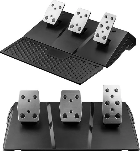 Gaming volan z ročnim menjalnikom in pedali 6v1, Tracer SimRacer Manual Gearbox, za Računalnik/PS4/PS3/Xone/X360/Switch, črn