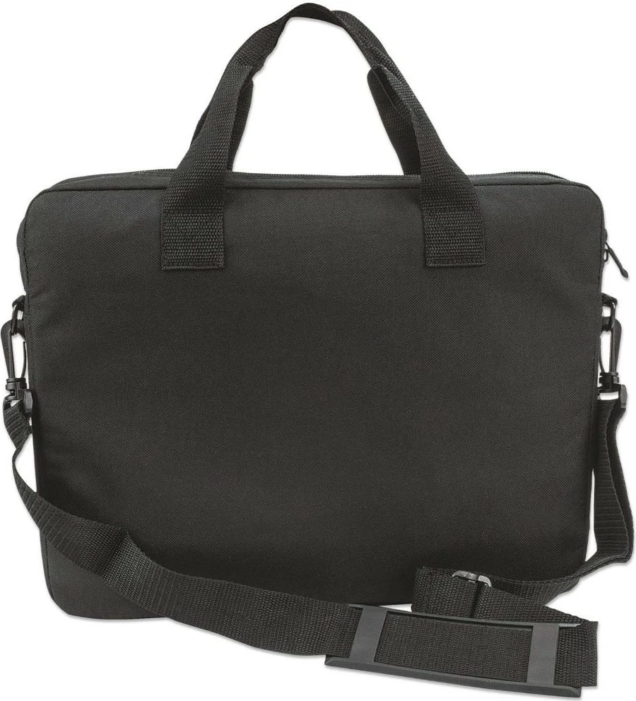 Torba za prenosnik 14,1" Manhattan London, črna, messenger, žep za dodatke