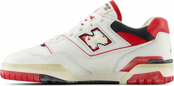 Superge, New Balance BB550VGA, bele z rdečimi — unisex