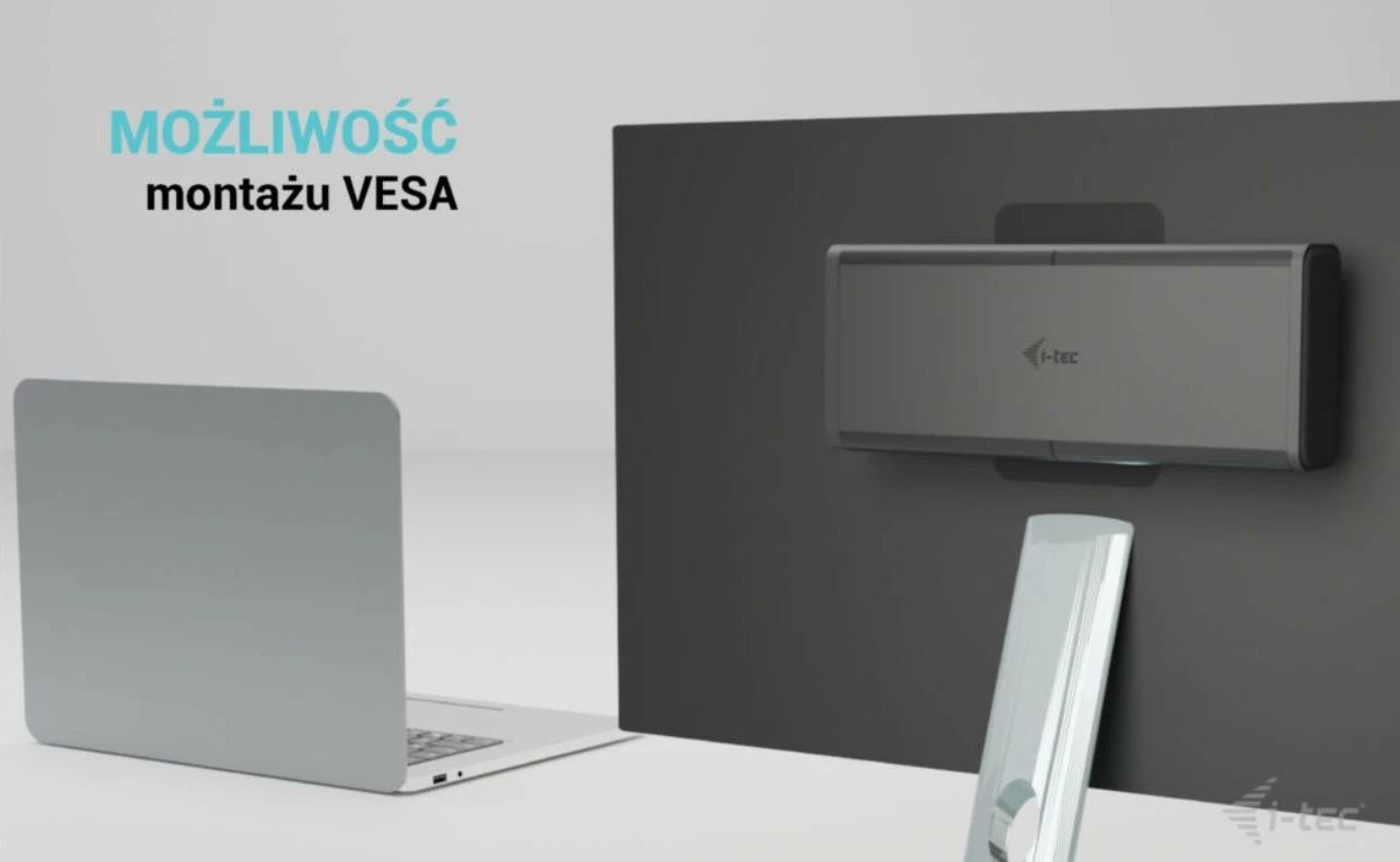 Universalen docking station i-tec CA6MONITORDOCKPD, 6x 4K/60Hz, 140W, črn