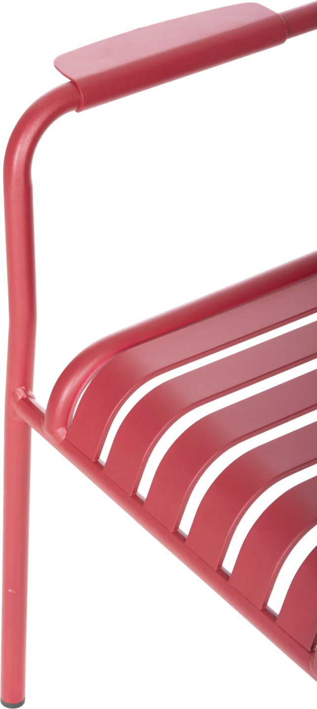 Aluminijasti naslanjač RACHEL FH6088.05 rdeč 63x58x85Hcm