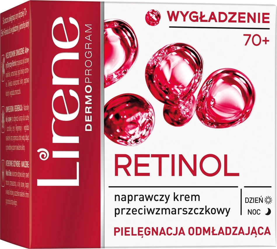 Obrazna krema proti gubam za ženske Lirene Retinol Repair, 50 ml