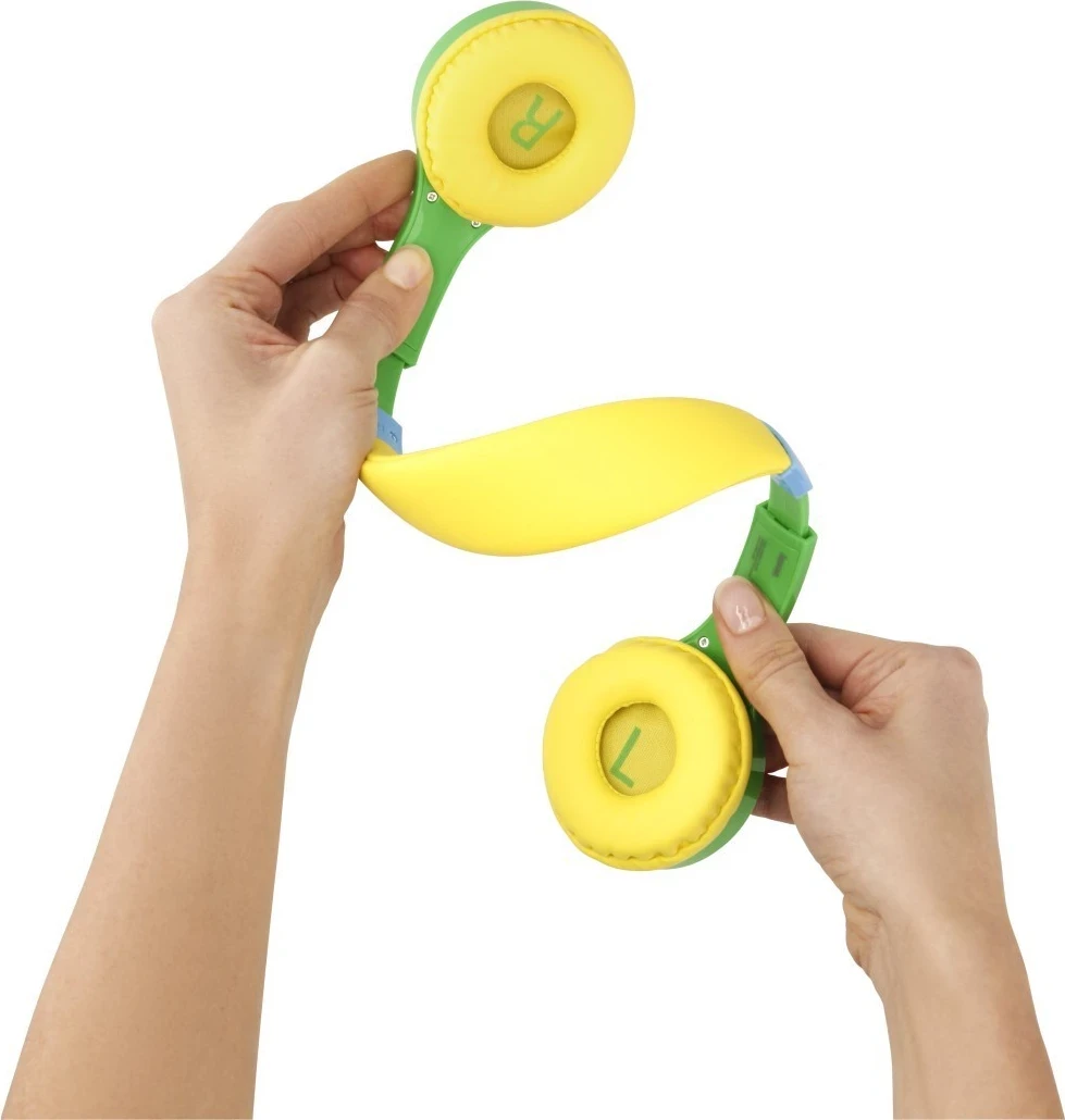 Slušalke za otroke Kids Guard, zelena/rumena, Hama