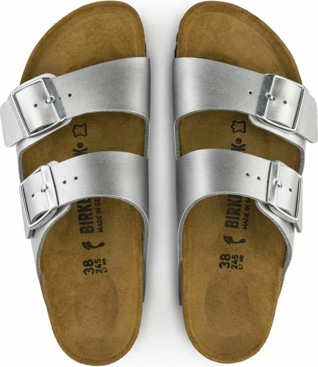 Flip-flop papuče Birkenstock Arizona BF W 1012283, sivo/srebrne