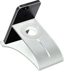 Pasivni nosilec za pametni telefon in pametno uro, TerraTec 219729, aluminij, srebrne barve