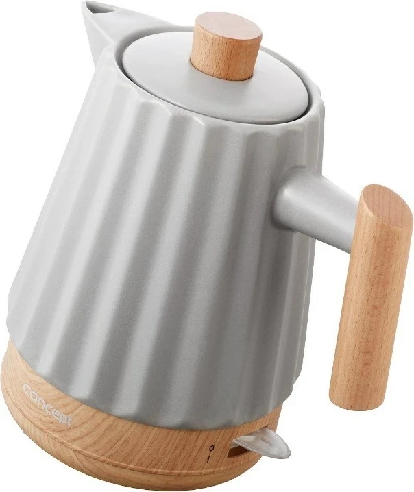 Električni čajnik 1,5 l Concept RK0091, svetlo siv