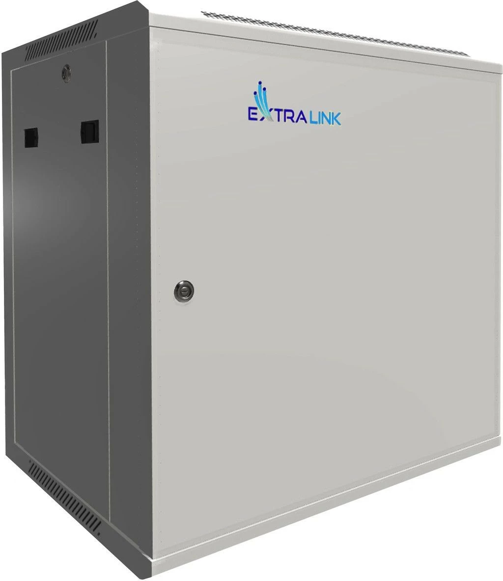 Stensko računalniško ohišje Extralink EX.12974, 12U, 600x450, jeklo, sivo